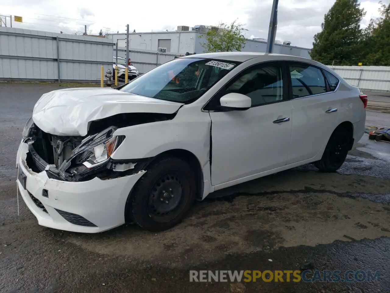 1 Photograph of a damaged car 3N1AB7AP9KY251159 NISSAN SENTRA 2019