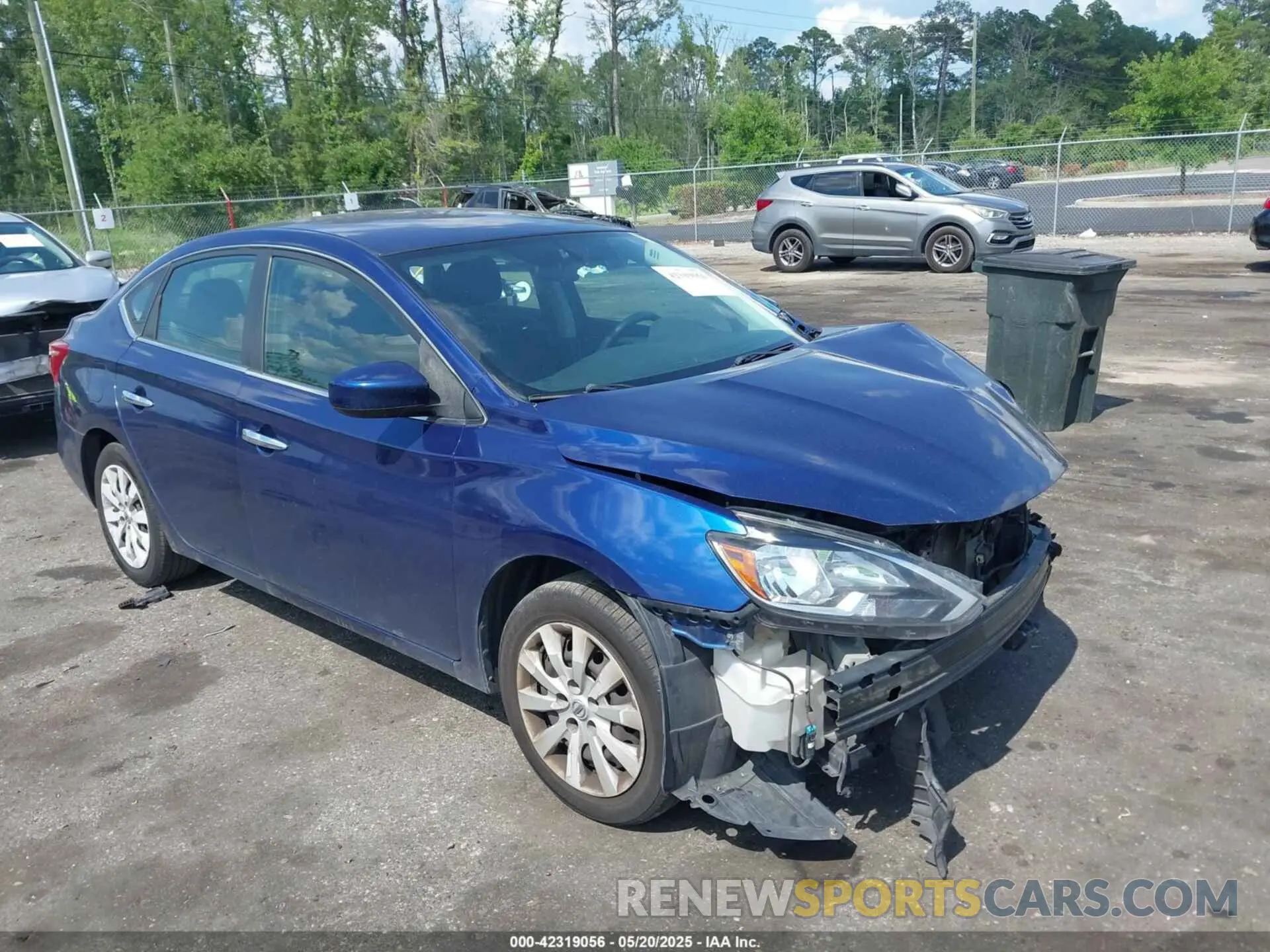 1 Photograph of a damaged car 3N1AB7AP9KY261934 NISSAN SENTRA 2019