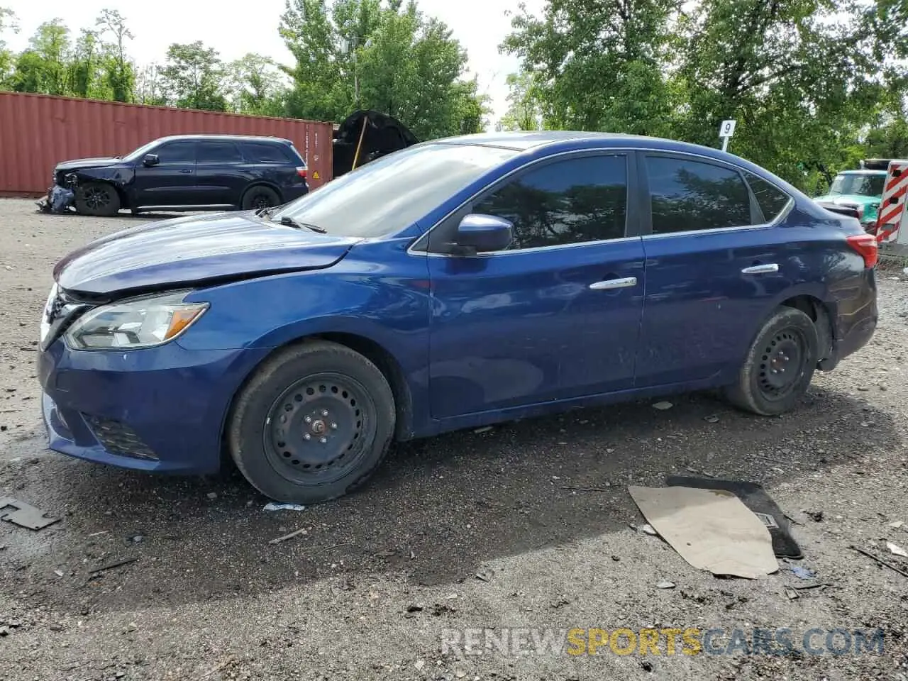 1 Photograph of a damaged car 3N1AB7AP9KY273145 NISSAN SENTRA 2019