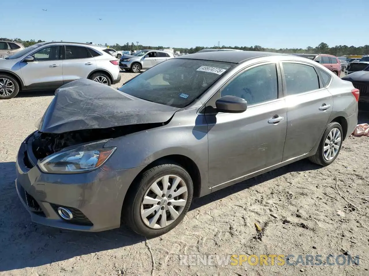 1 Photograph of a damaged car 3N1AB7AP9KY312218 NISSAN SENTRA 2019