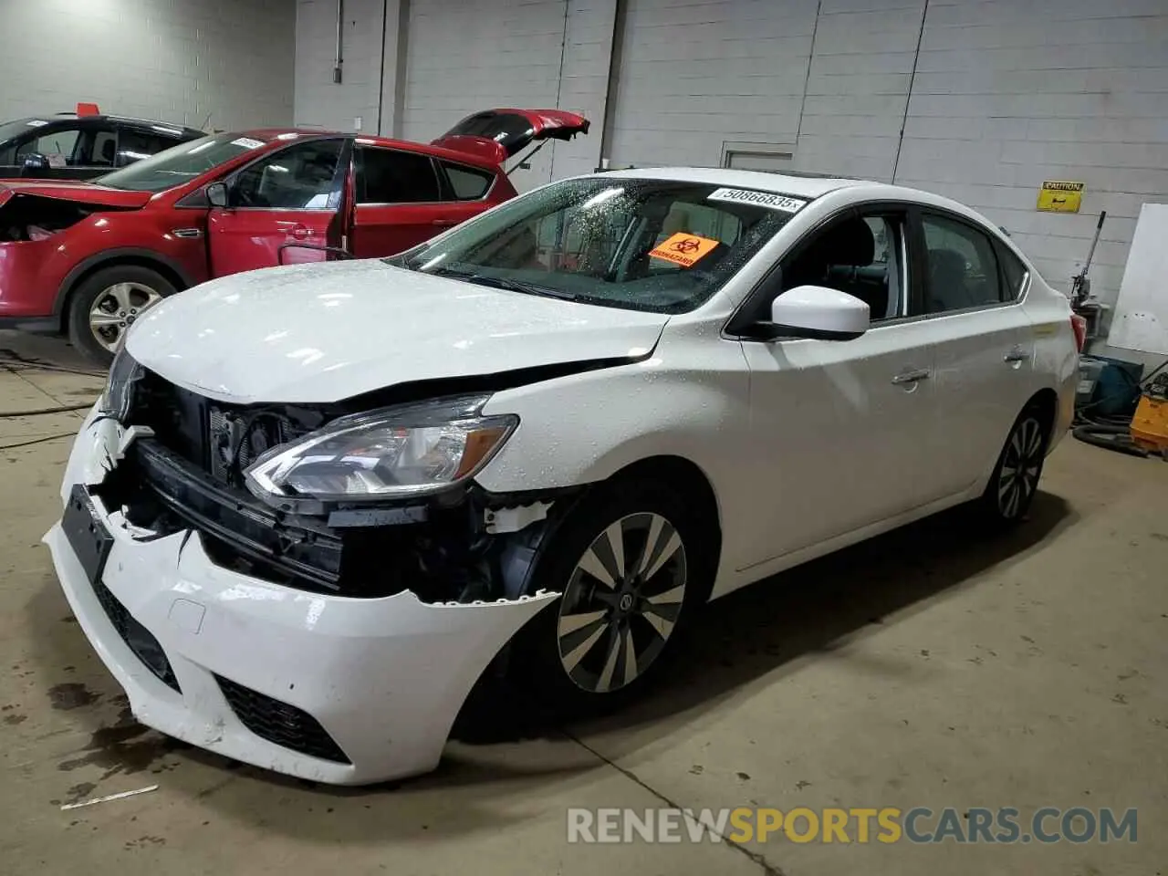 1 Photograph of a damaged car 3N1AB7AP9KY457047 NISSAN SENTRA 2019