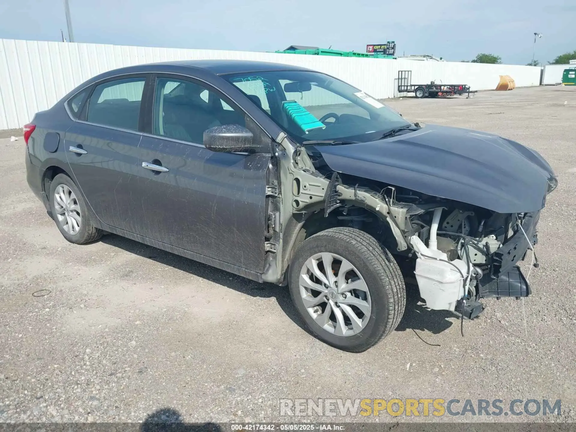 1 Photograph of a damaged car 3N1AB7APXKL607003 NISSAN SENTRA 2019