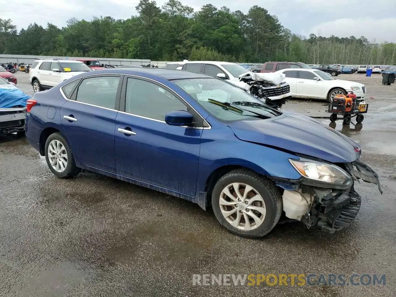 4 Photograph of a damaged car 3N1AB7APXKY220048 NISSAN SENTRA 2019