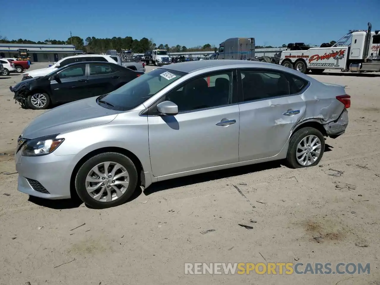 1 Photograph of a damaged car 3N1AB7APXKY245029 NISSAN SENTRA 2019