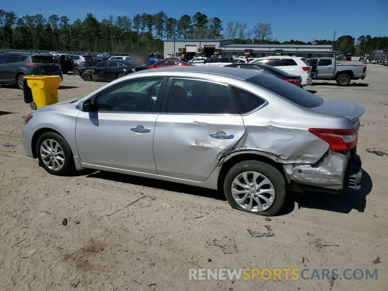 2 Photograph of a damaged car 3N1AB7APXKY245029 NISSAN SENTRA 2019