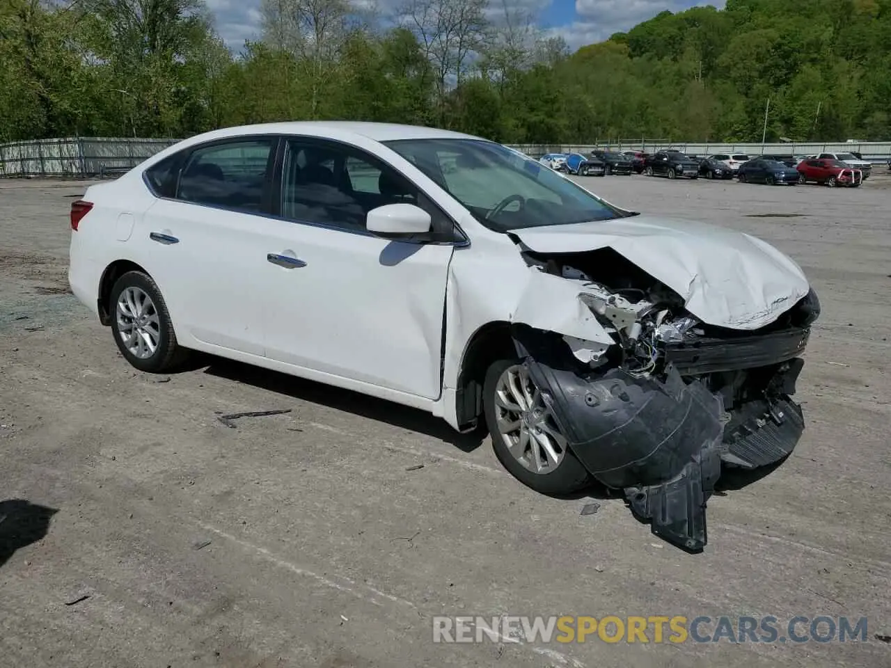 4 Photograph of a damaged car 3N1AB7APXKY258606 NISSAN SENTRA 2019
