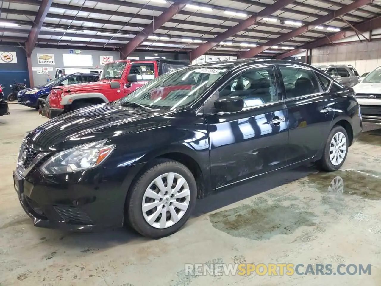 1 Photograph of a damaged car 3N1AB7APXKY267130 NISSAN SENTRA 2019