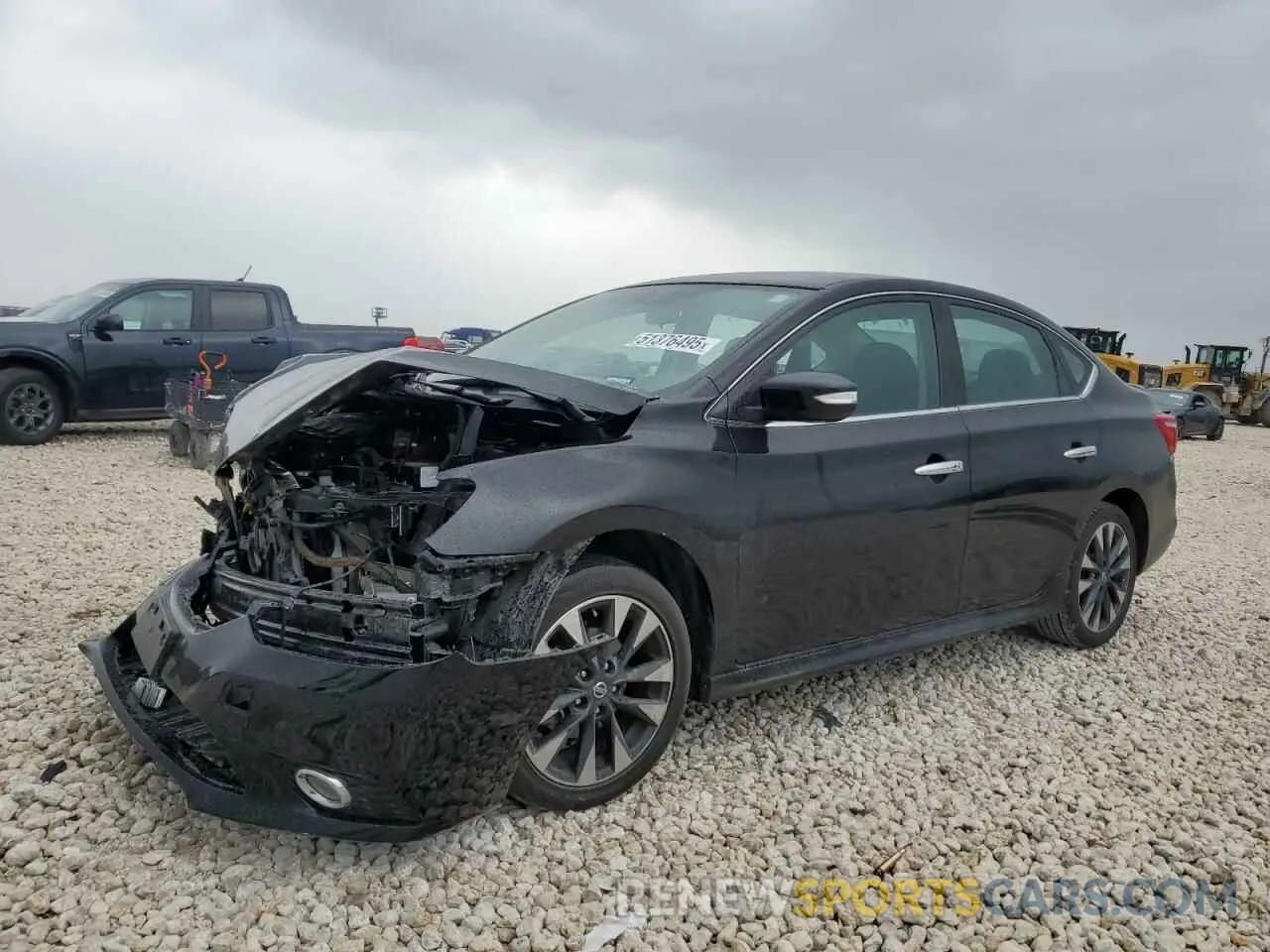 1 Photograph of a damaged car 3N1AB7APXKY294571 NISSAN SENTRA 2019