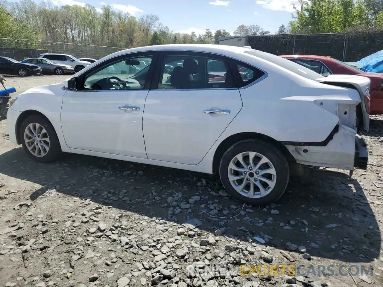 2 Photograph of a damaged car 3N1AB7APXKY315421 NISSAN SENTRA 2019