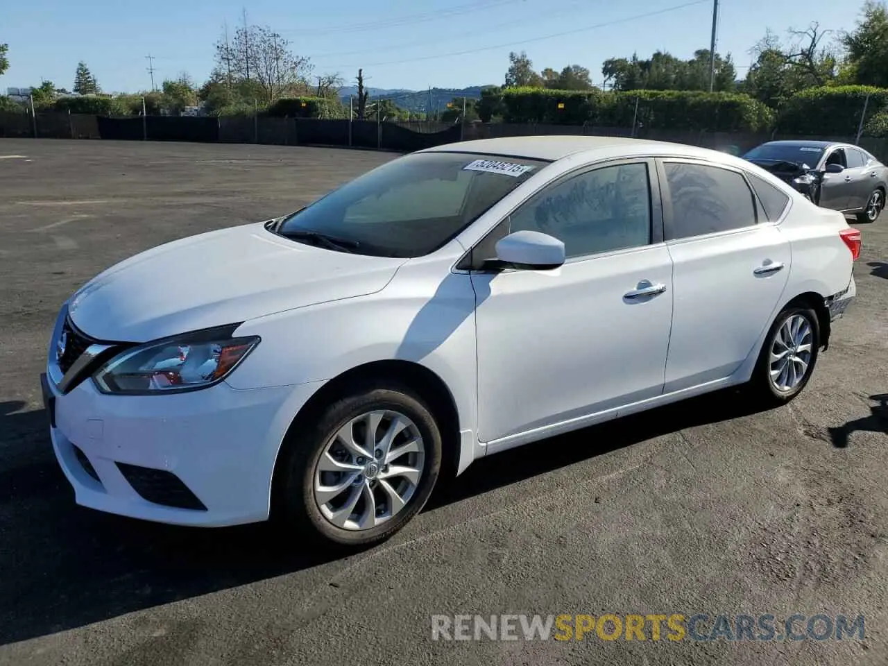 1 Photograph of a damaged car 3N1AB7APXKY349178 NISSAN SENTRA 2019