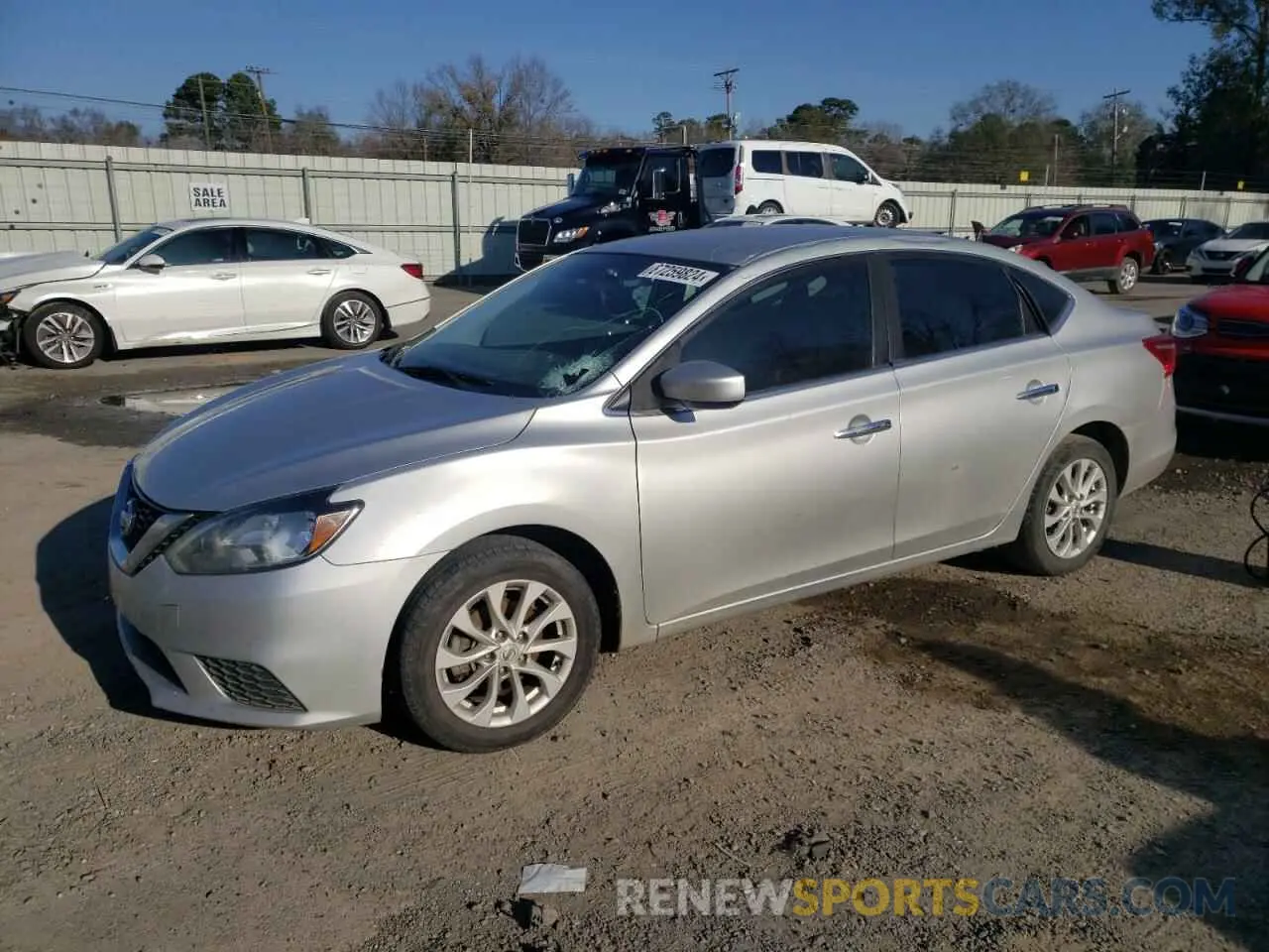 1 Photograph of a damaged car 3N1AB7APXKY358740 NISSAN SENTRA 2019