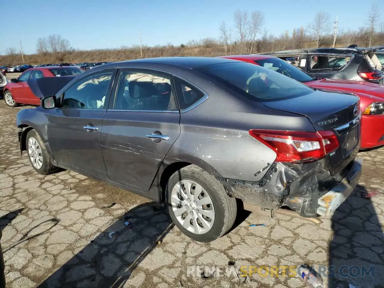 2 Photograph of a damaged car 3N1AB7APXKY359533 NISSAN SENTRA 2019