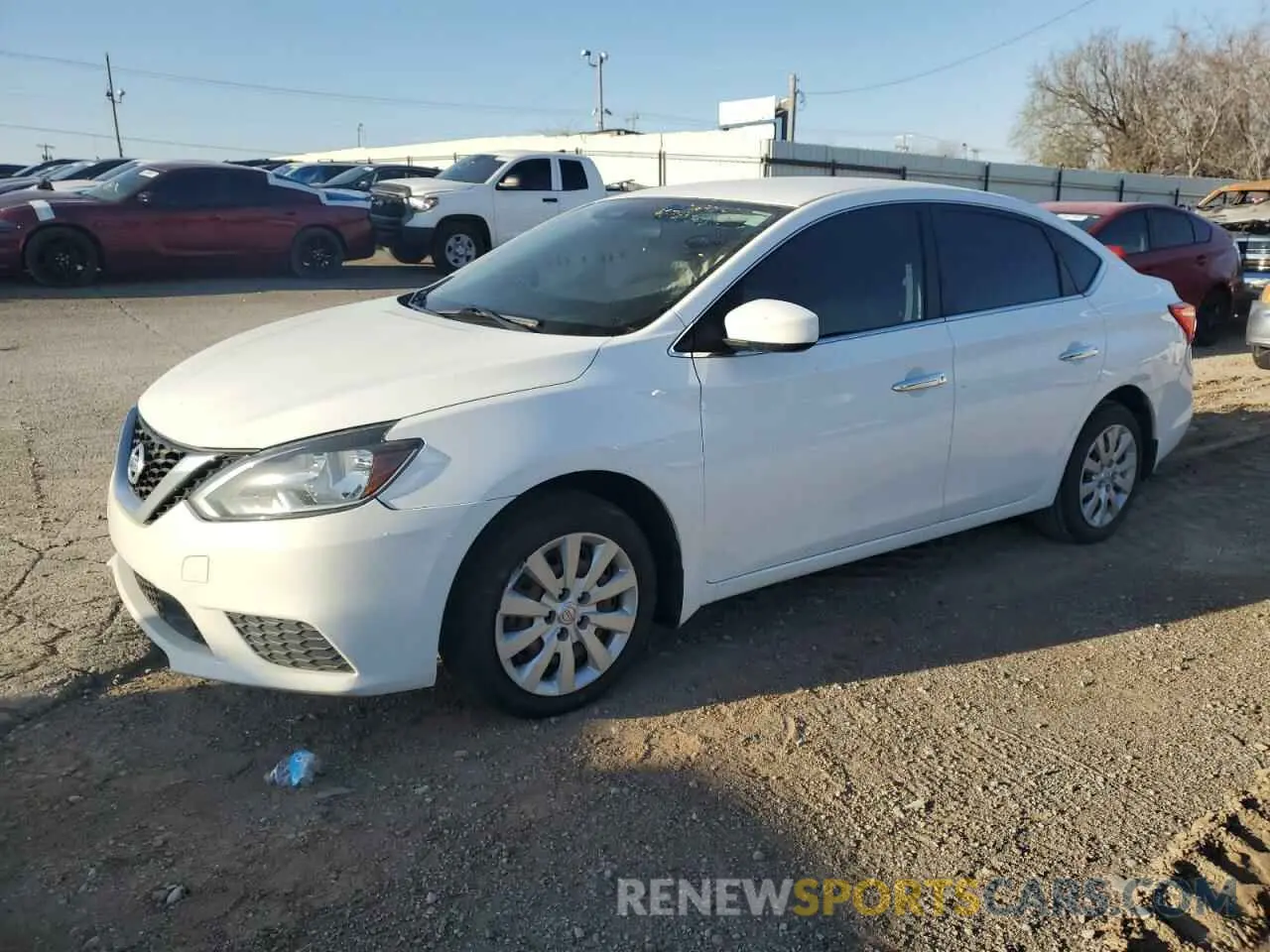 1 Photograph of a damaged car 3N1AB7APXKY366787 NISSAN SENTRA 2019