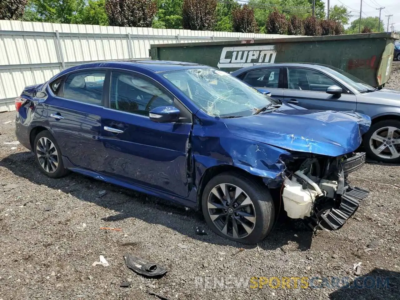 4 Фотография поврежденного автомобиля 3N1AB7APXKY379409 NISSAN SENTRA 2019
