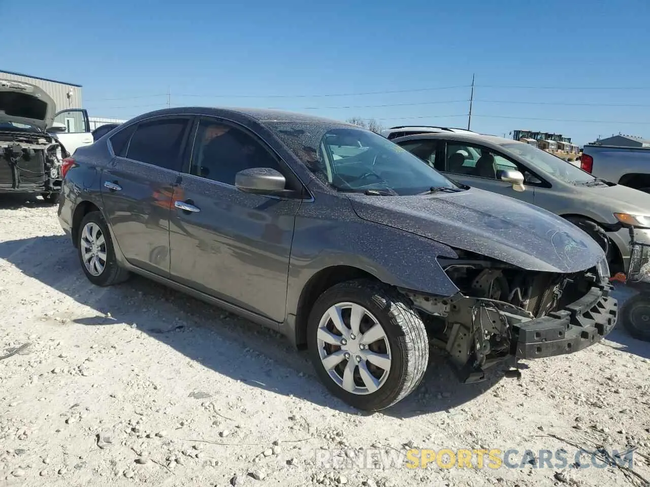 4 Photograph of a damaged car 3N1AB7APXKY381418 NISSAN SENTRA 2019