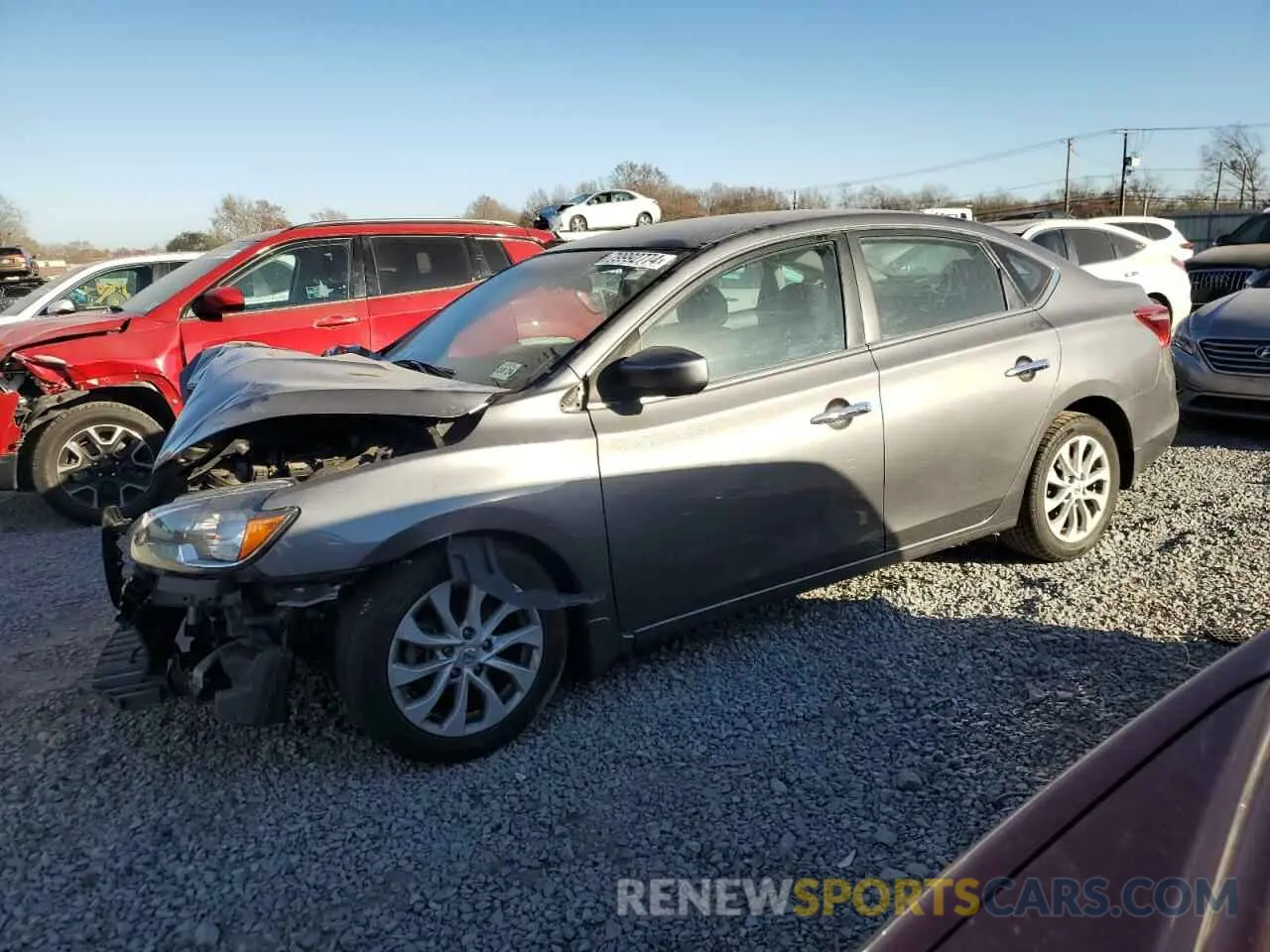 1 Photograph of a damaged car 3N1AB7APXKY409234 NISSAN SENTRA 2019