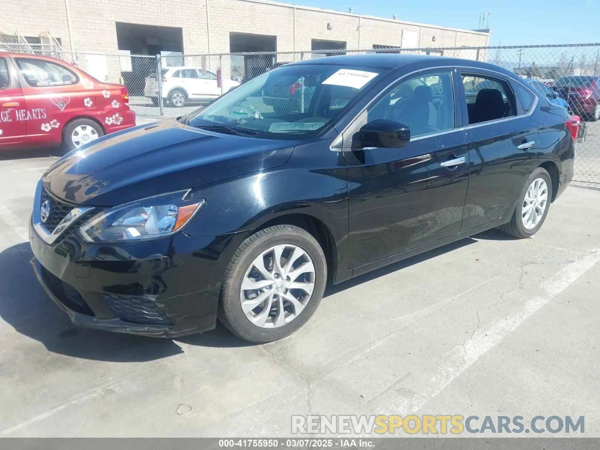 2 Photograph of a damaged car 3N1AB7APXKY434084 NISSAN SENTRA 2019