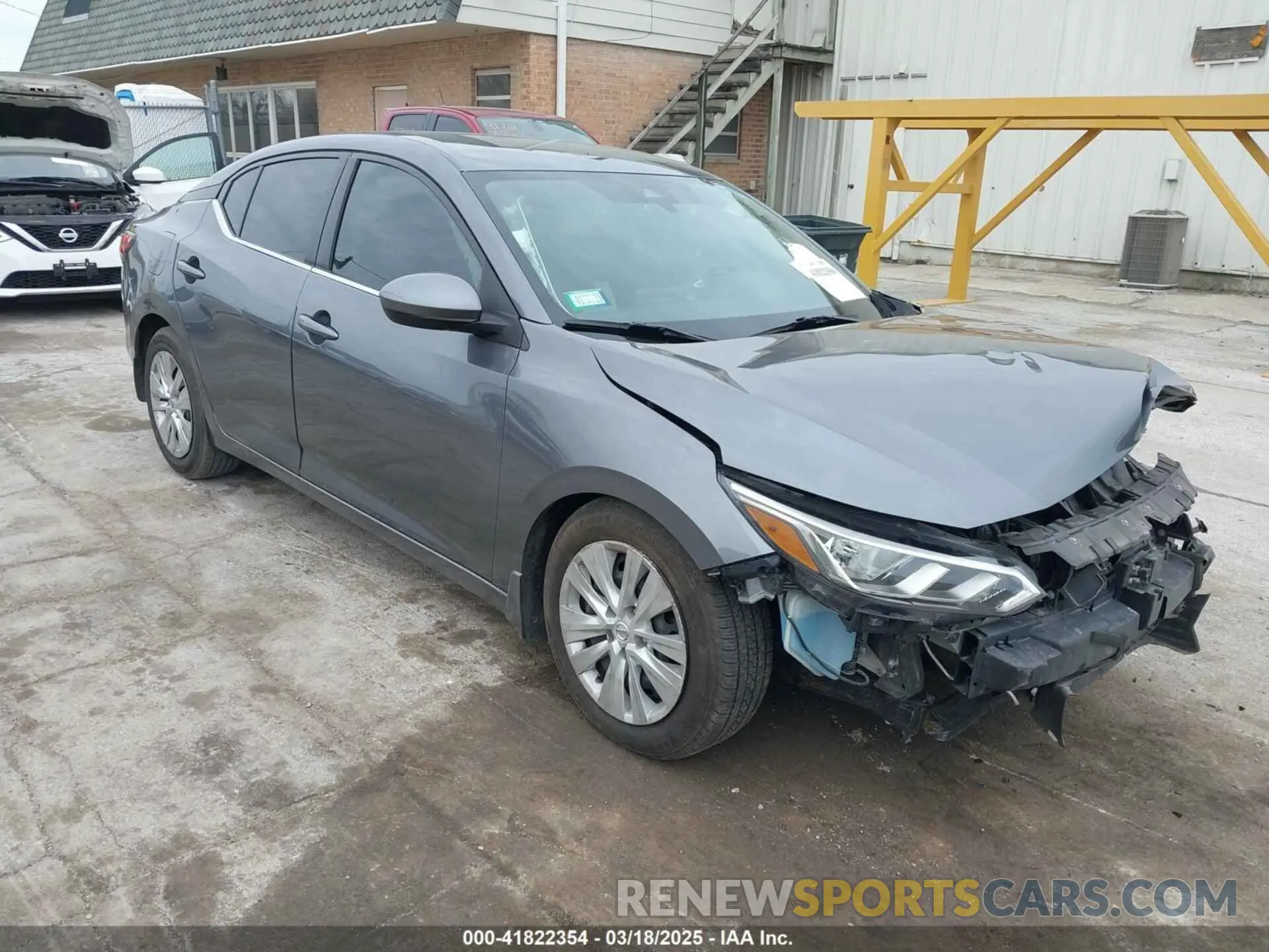 1 Photograph of a damaged car 3N1AB8BV2LY255414 NISSAN SENTRA 2020