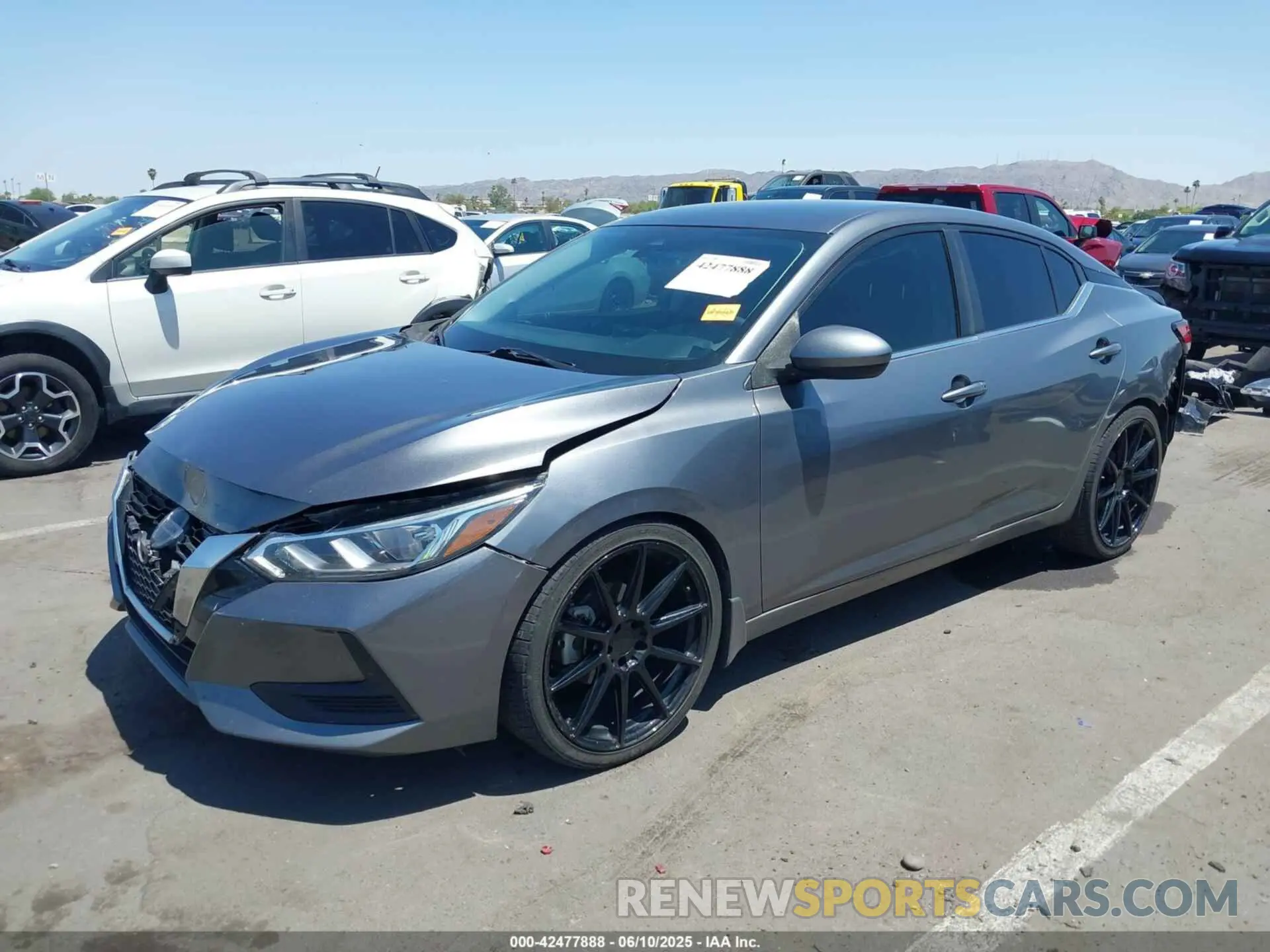 2 Photograph of a damaged car 3N1AB8BV5LY223492 NISSAN SENTRA 2020
