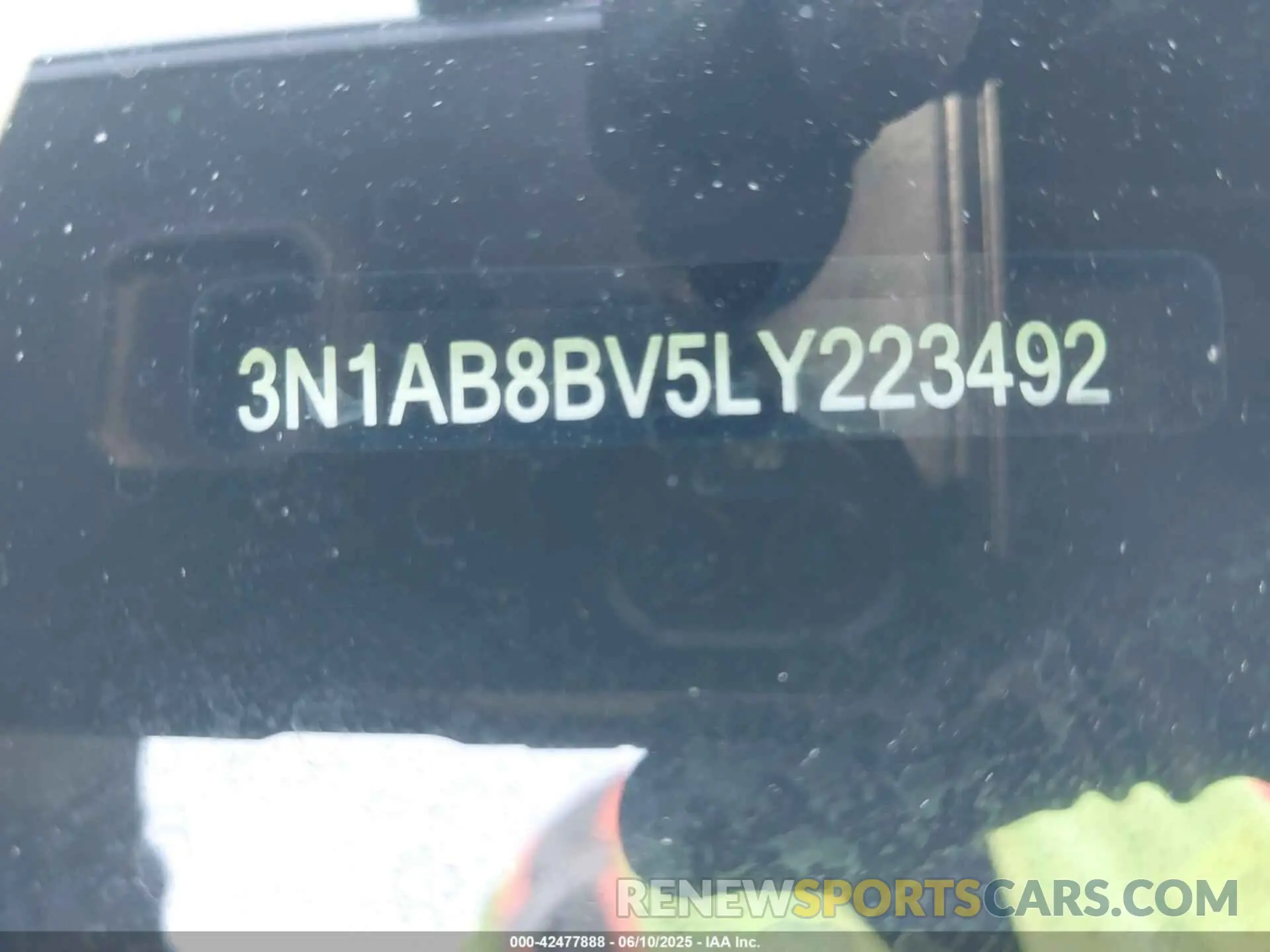 9 Photograph of a damaged car 3N1AB8BV5LY223492 NISSAN SENTRA 2020