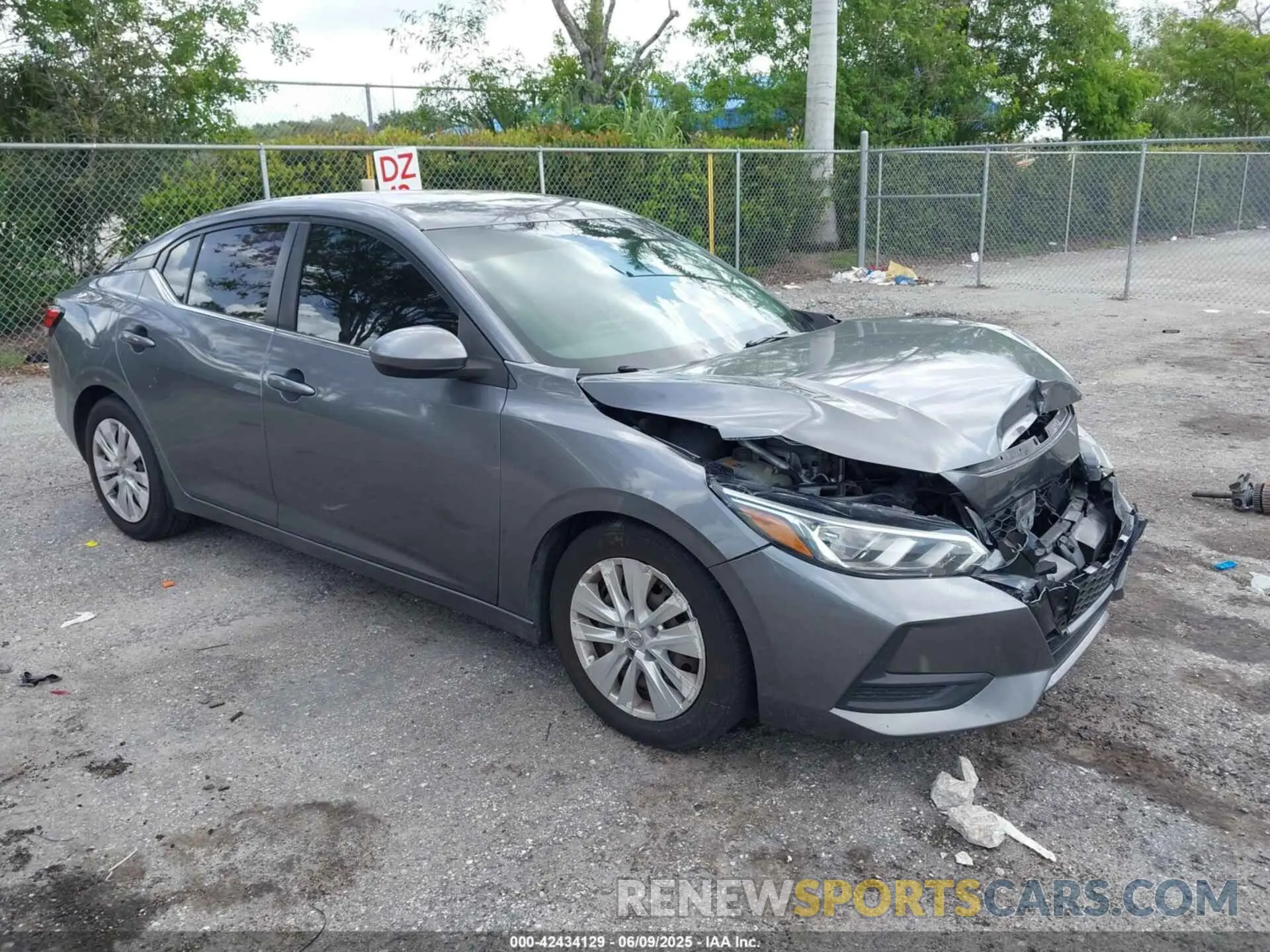 1 Photograph of a damaged car 3N1AB8BV6LY206345 NISSAN SENTRA 2020