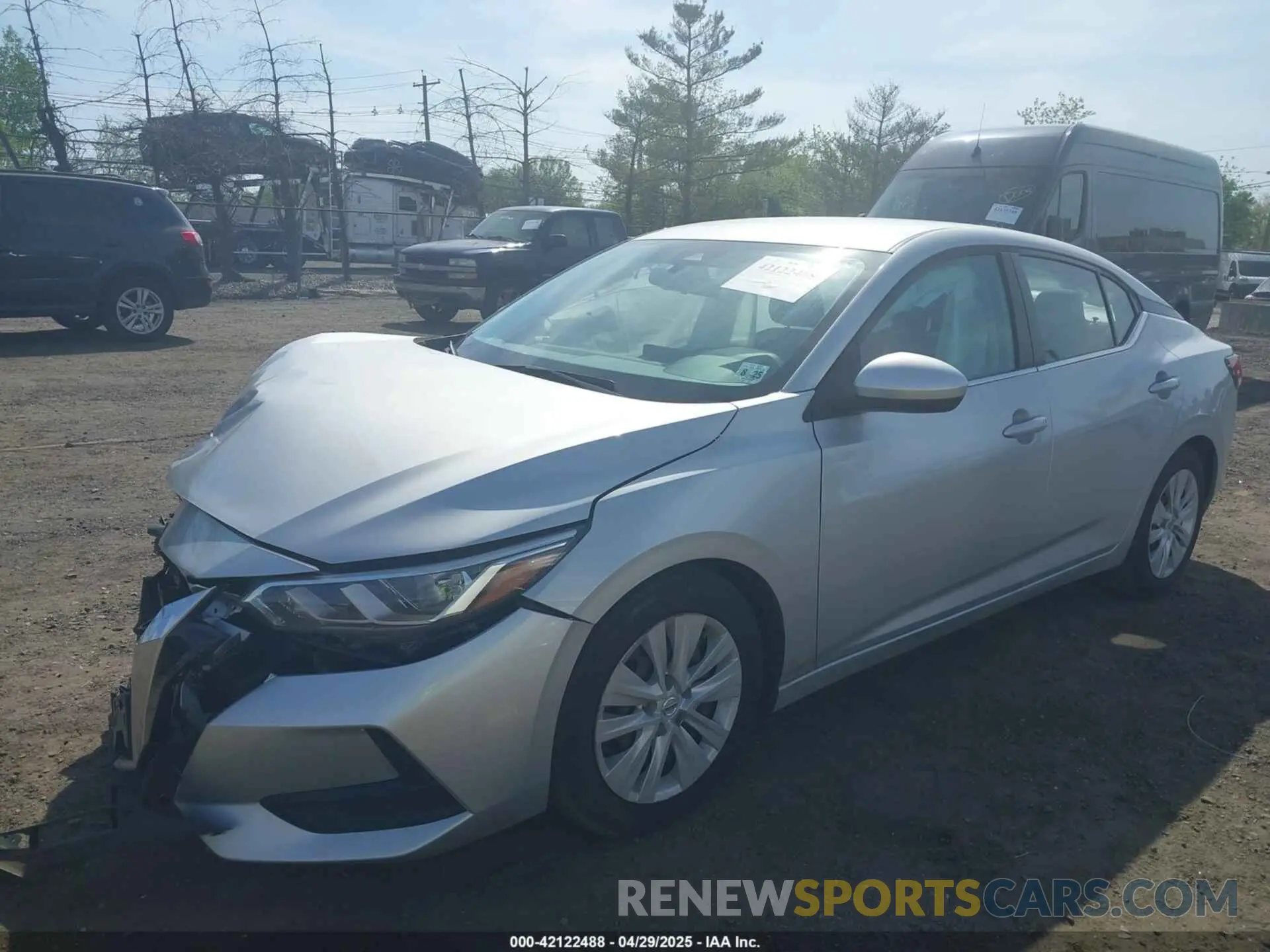 2 Photograph of a damaged car 3N1AB8BV6LY258378 NISSAN SENTRA 2020
