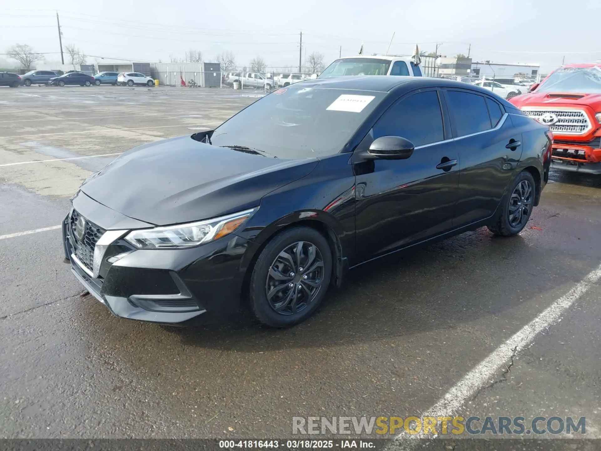 2 Photograph of a damaged car 3N1AB8BV7LY242660 NISSAN SENTRA 2020