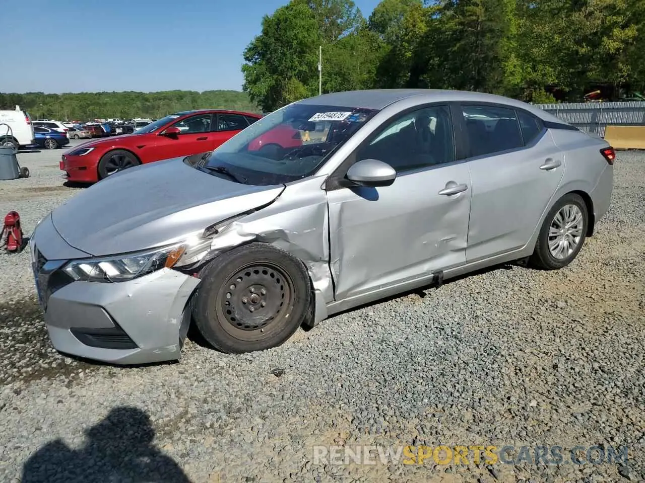 1 Photograph of a damaged car 3N1AB8BV9LY222281 NISSAN SENTRA 2020