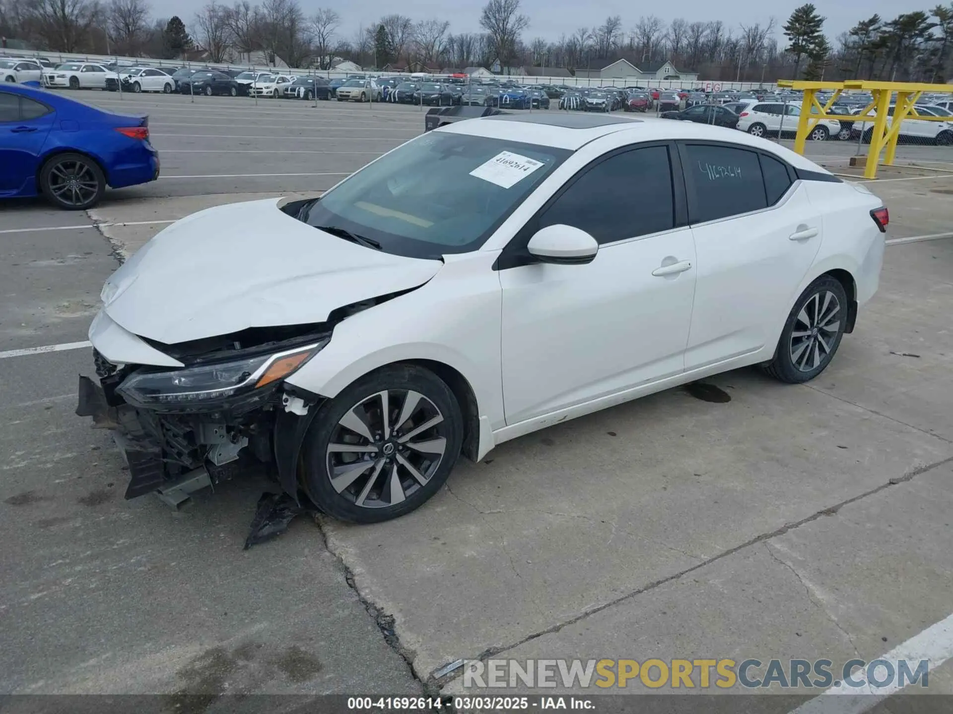 2 Photograph of a damaged car 3N1AB8CV0LY243843 NISSAN SENTRA 2020