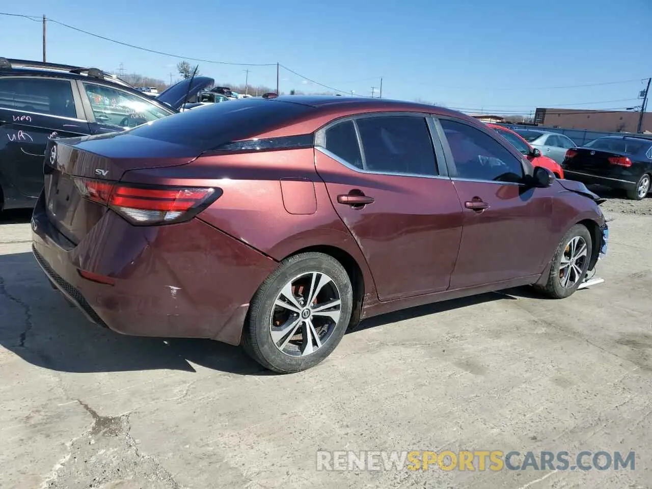 3 Photograph of a damaged car 3N1AB8CV3LY240810 NISSAN SENTRA 2020