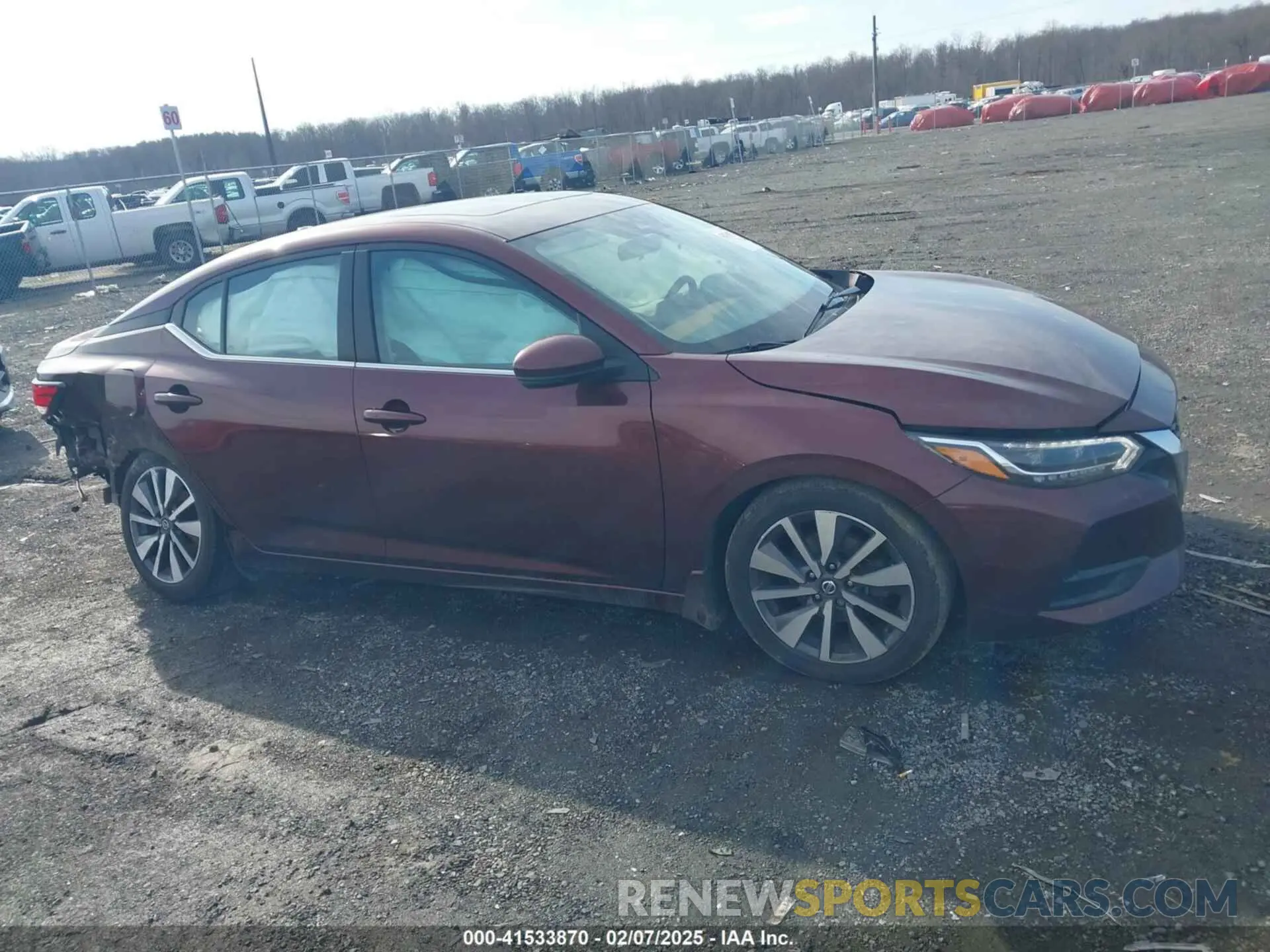 13 Photograph of a damaged car 3N1AB8CV3LY253041 NISSAN SENTRA 2020