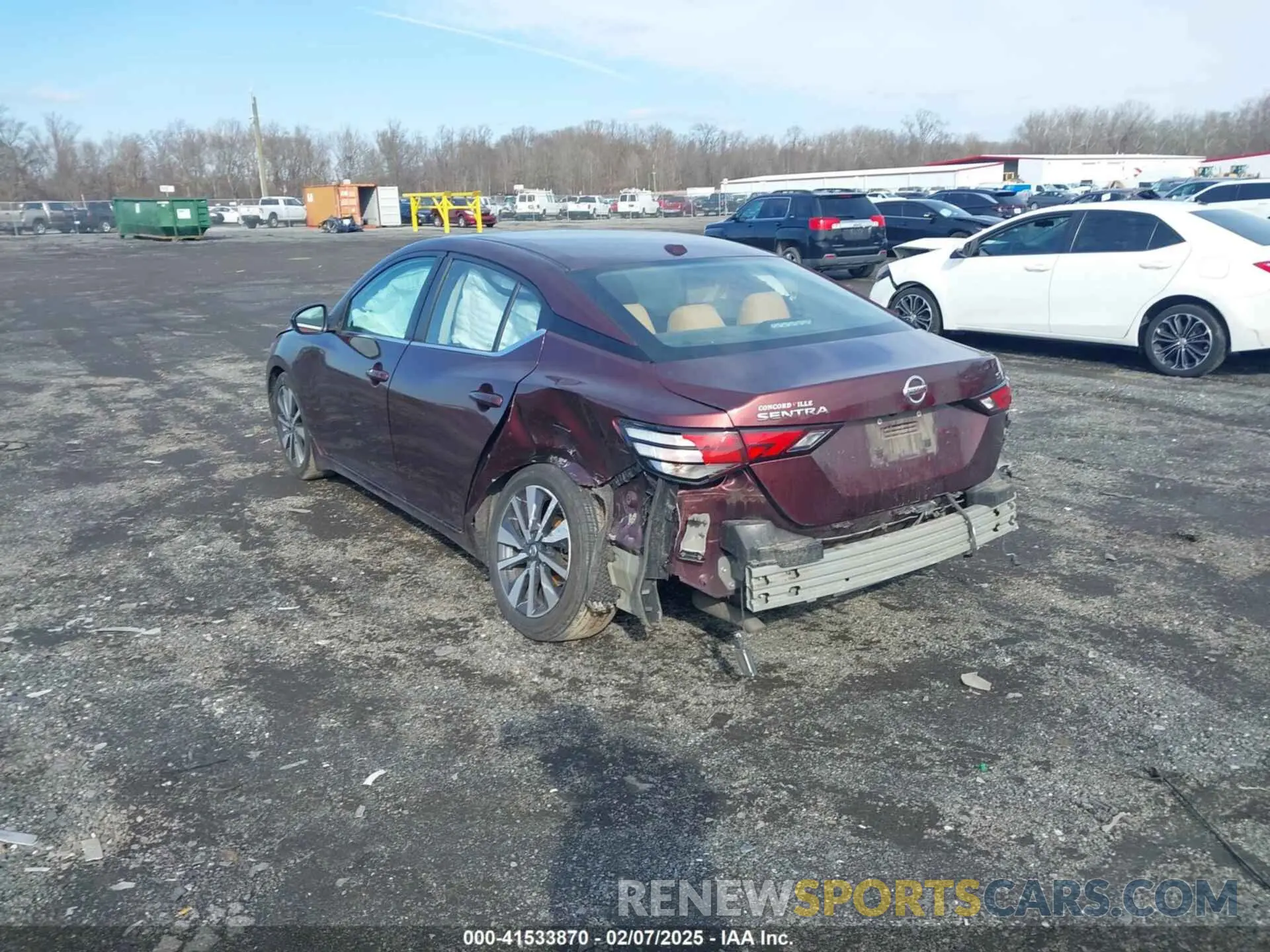 3 Photograph of a damaged car 3N1AB8CV3LY253041 NISSAN SENTRA 2020