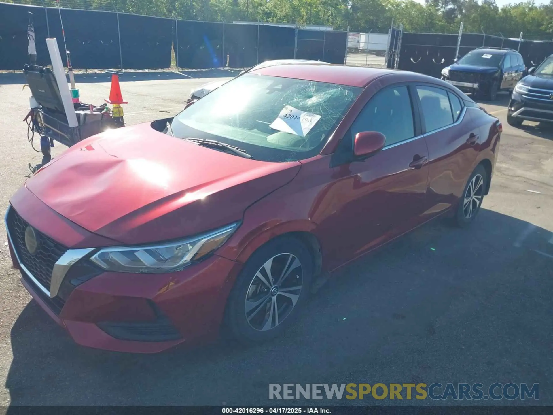 2 Photograph of a damaged car 3N1AB8CV3LY275332 NISSAN SENTRA 2020