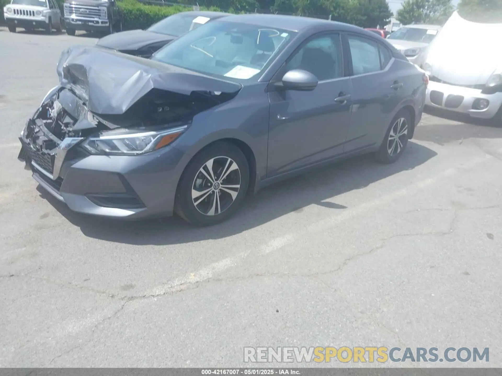 2 Photograph of a damaged car 3N1AB8CV4LY238936 NISSAN SENTRA 2020