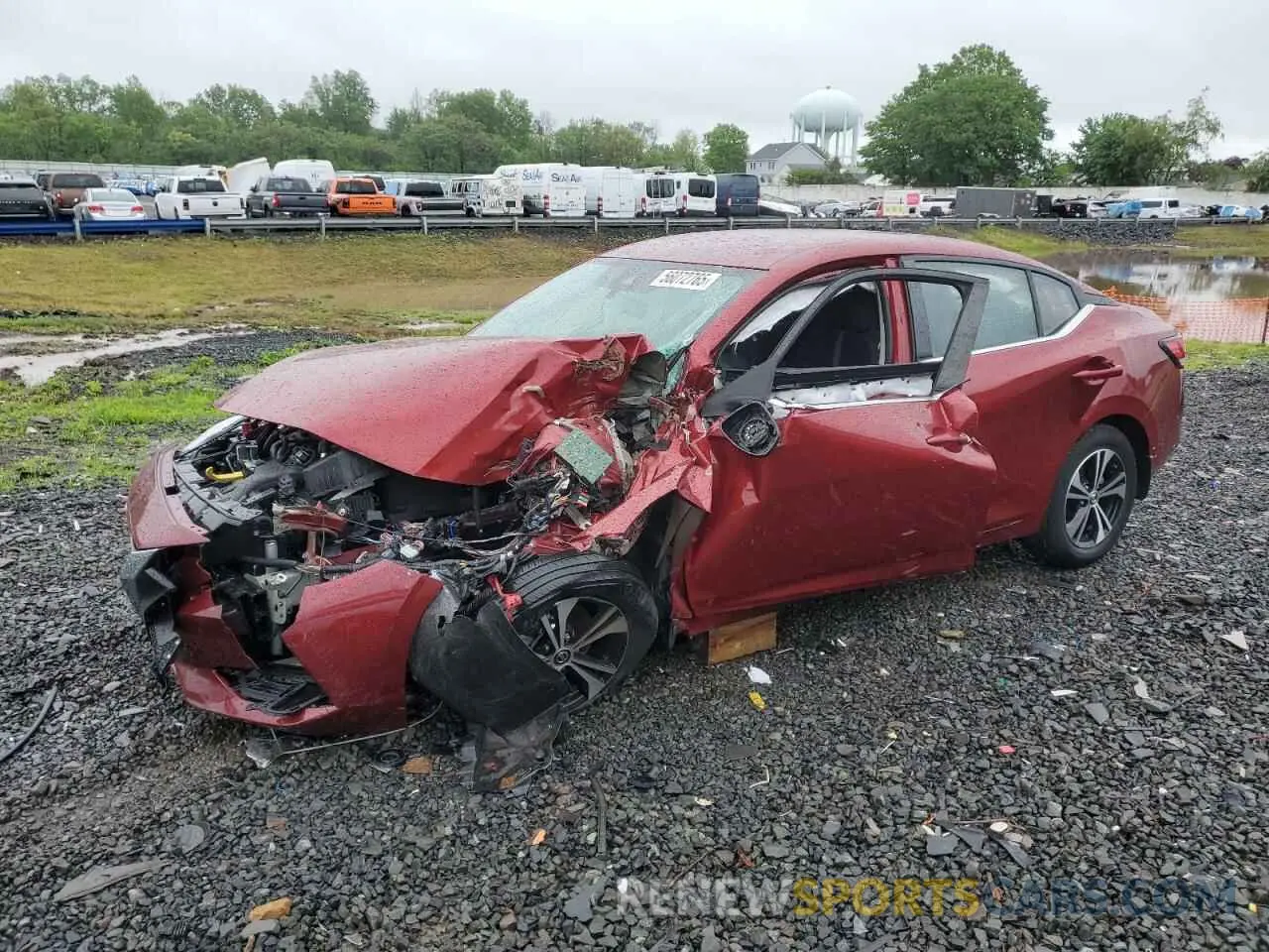1 Photograph of a damaged car 3N1AB8CV5LY306502 NISSAN SENTRA 2020