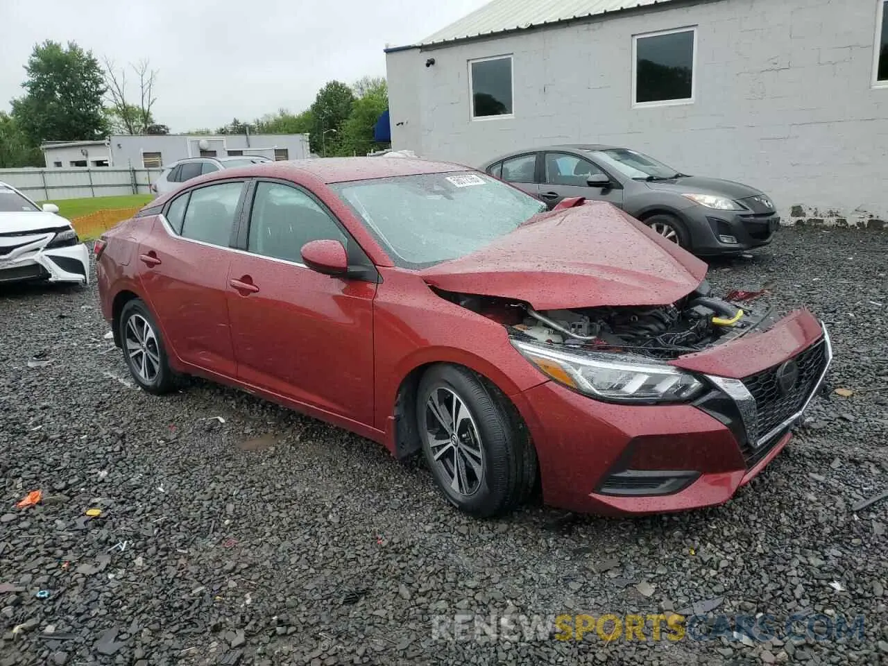 4 Photograph of a damaged car 3N1AB8CV5LY306502 NISSAN SENTRA 2020