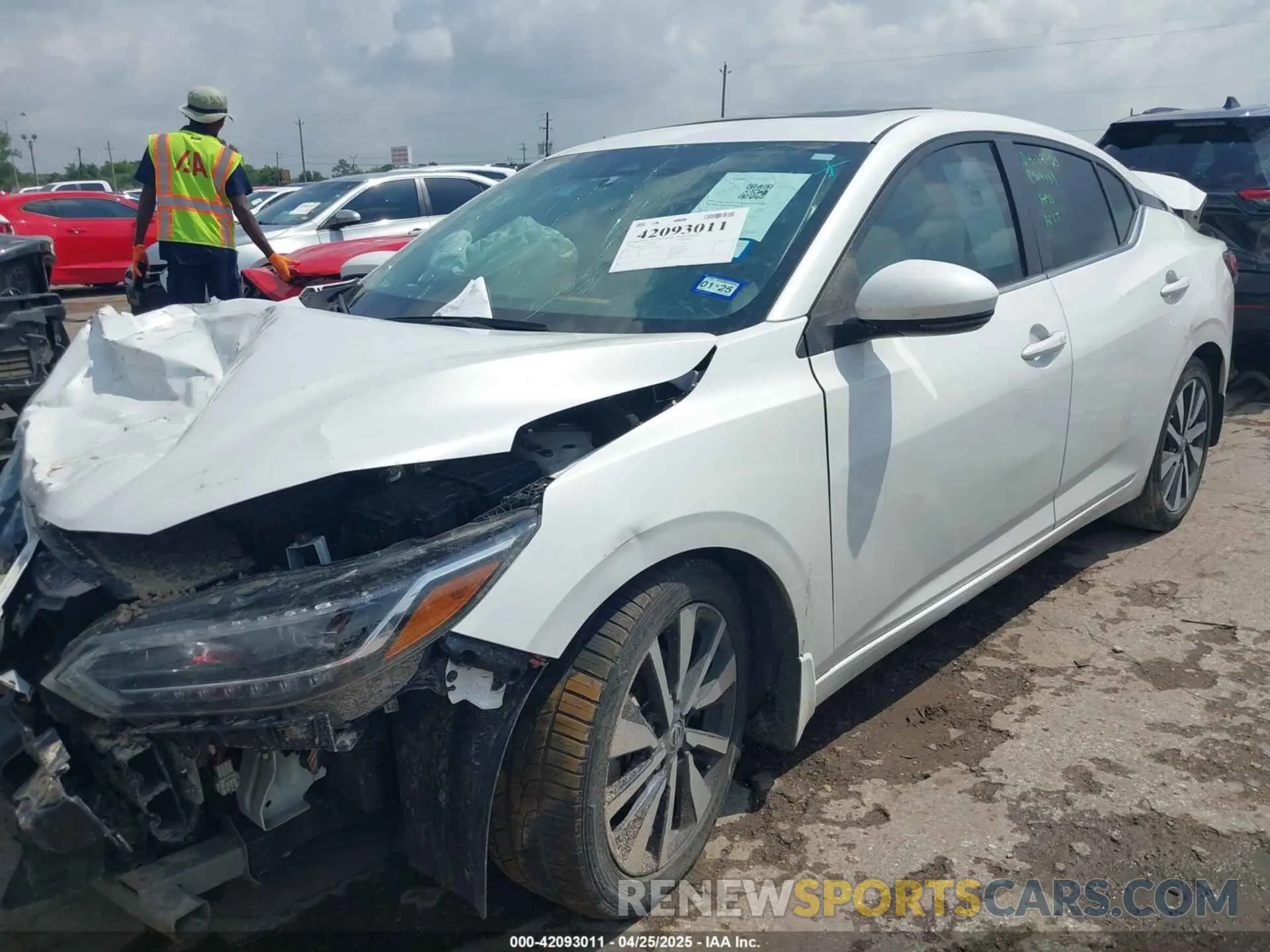 2 Photograph of a damaged car 3N1AB8CV5LY312543 NISSAN SENTRA 2020