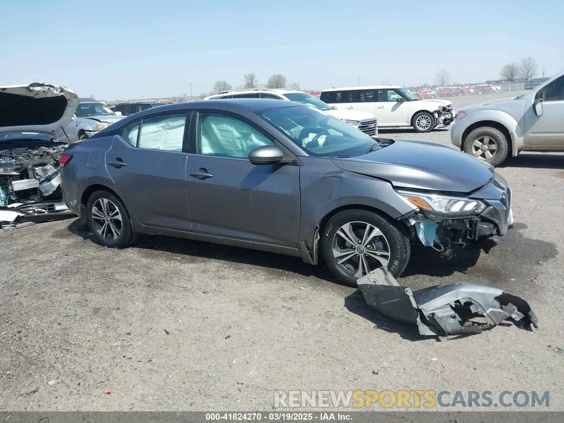 13 Photograph of a damaged car 3N1AB8CV6LY218915 NISSAN SENTRA 2020