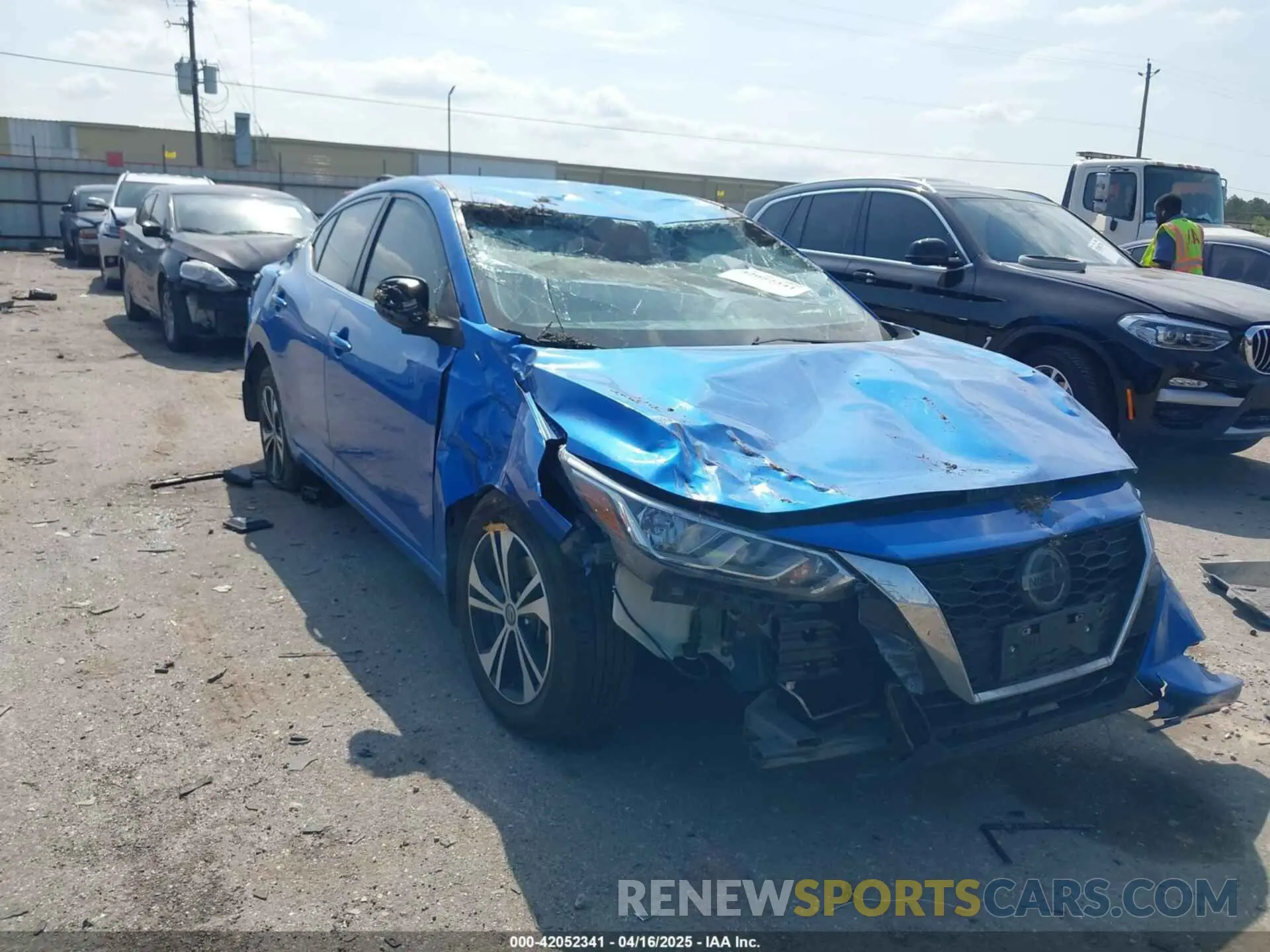 1 Photograph of a damaged car 3N1AB8CV6LY232586 NISSAN SENTRA 2020