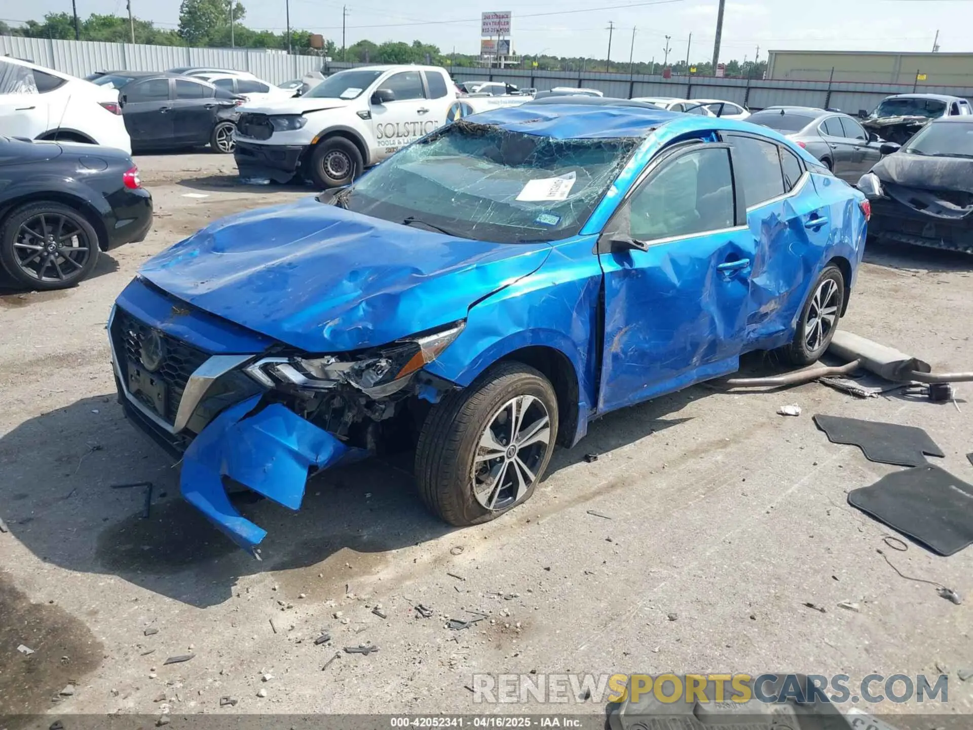 2 Photograph of a damaged car 3N1AB8CV6LY232586 NISSAN SENTRA 2020