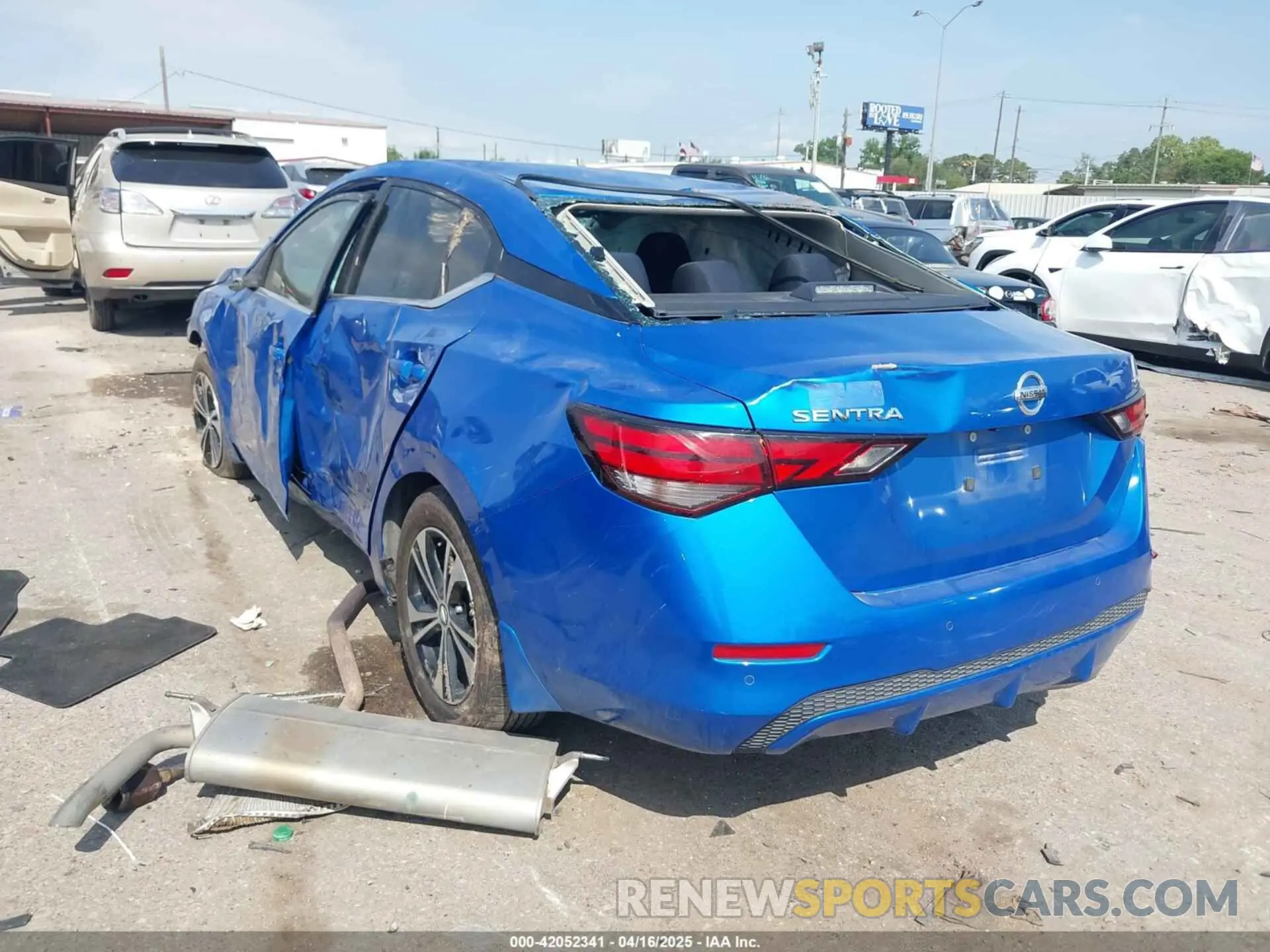 3 Photograph of a damaged car 3N1AB8CV6LY232586 NISSAN SENTRA 2020