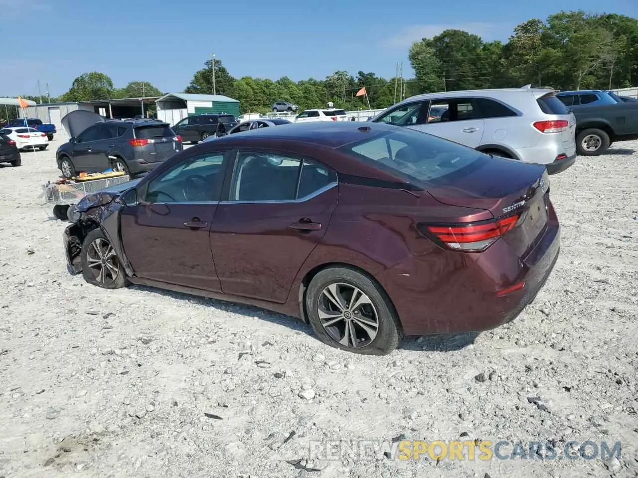 2 Photograph of a damaged car 3N1AB8CV7LY203551 NISSAN SENTRA 2020