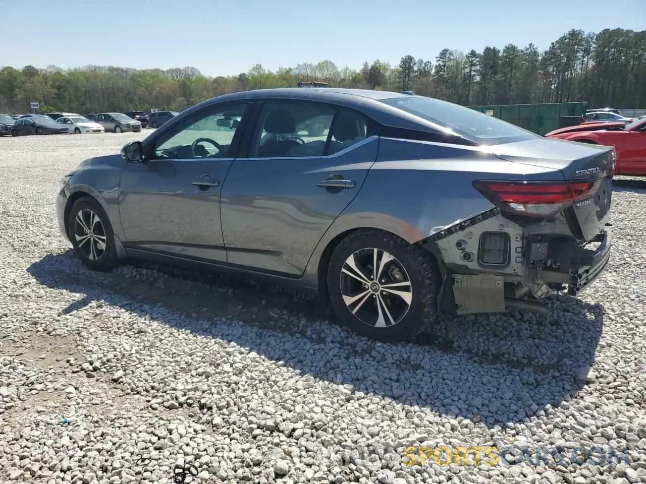 2 Photograph of a damaged car 3N1AB8CV7LY306033 NISSAN SENTRA 2020