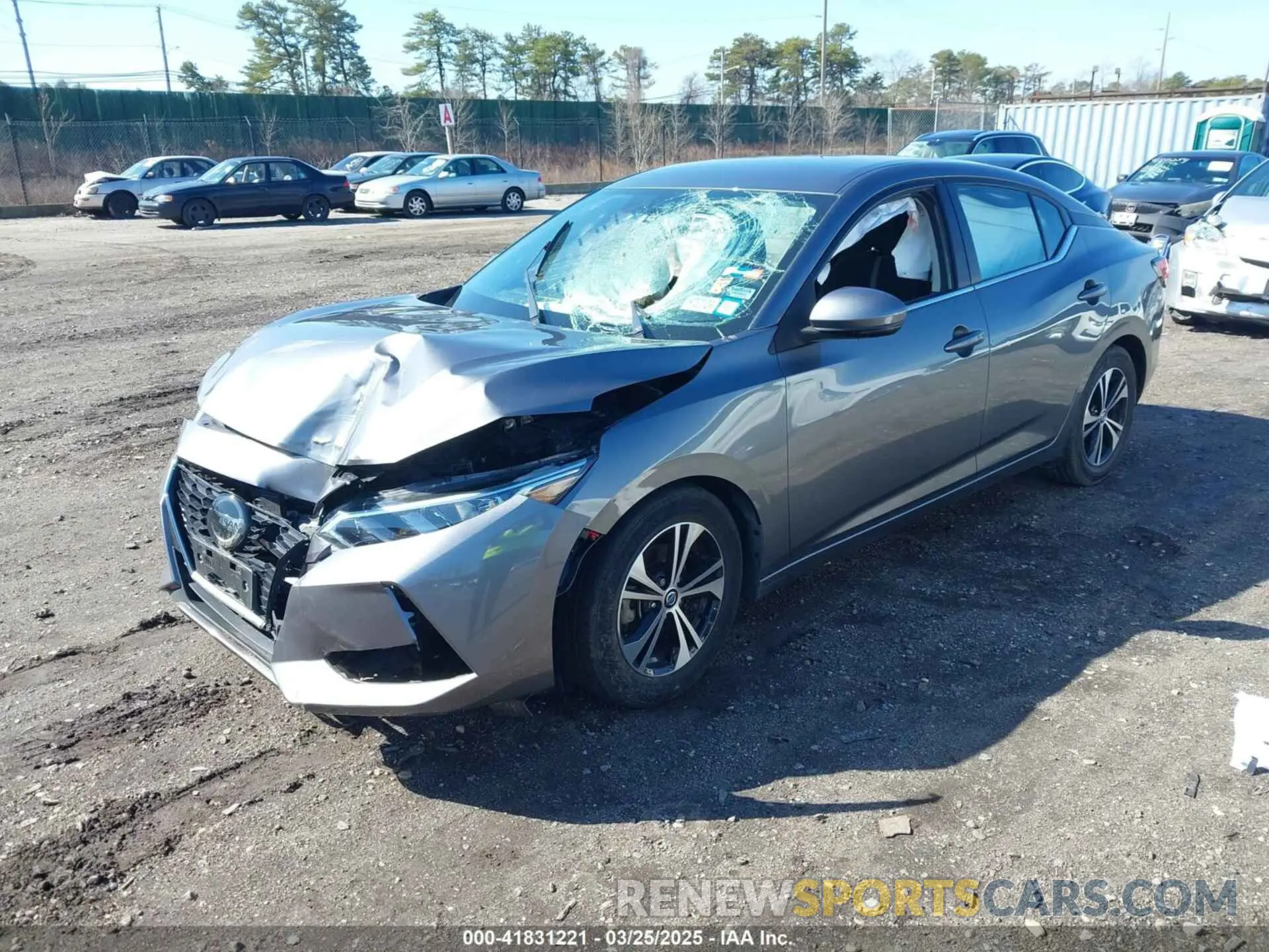 2 Photograph of a damaged car 3N1AB8CV8LY207186 NISSAN SENTRA 2020