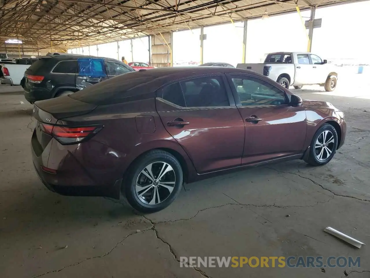 3 Photograph of a damaged car 3N1AB8CV8LY226093 NISSAN SENTRA 2020