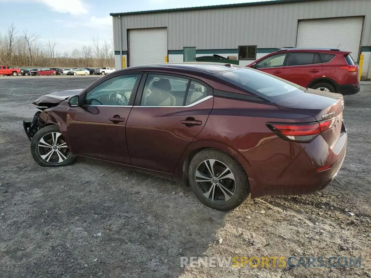 2 Photograph of a damaged car 3N1AB8CV8LY313301 NISSAN SENTRA 2020