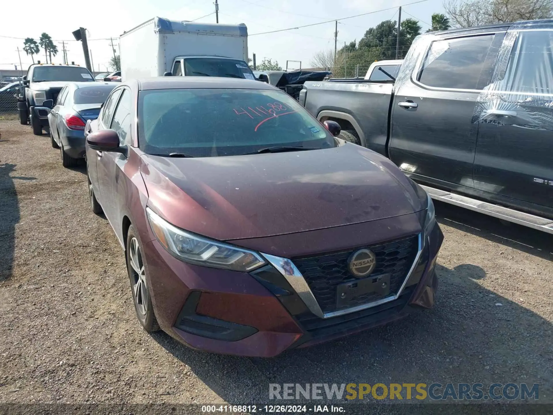 1 Photograph of a damaged car 3N1AB8CV9LY227981 NISSAN SENTRA 2020