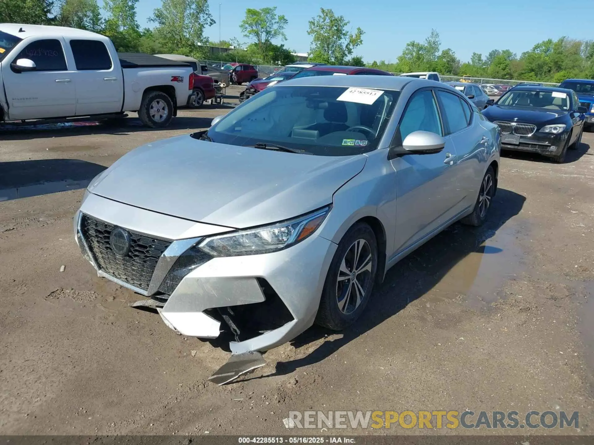 2 Photograph of a damaged car 3N1AB8CV9LY243226 NISSAN SENTRA 2020