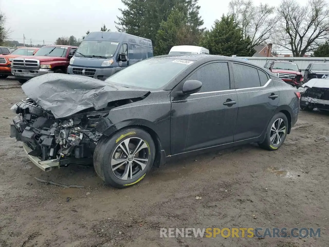1 Photograph of a damaged car 3N1AB8CV9LY259636 NISSAN SENTRA 2020