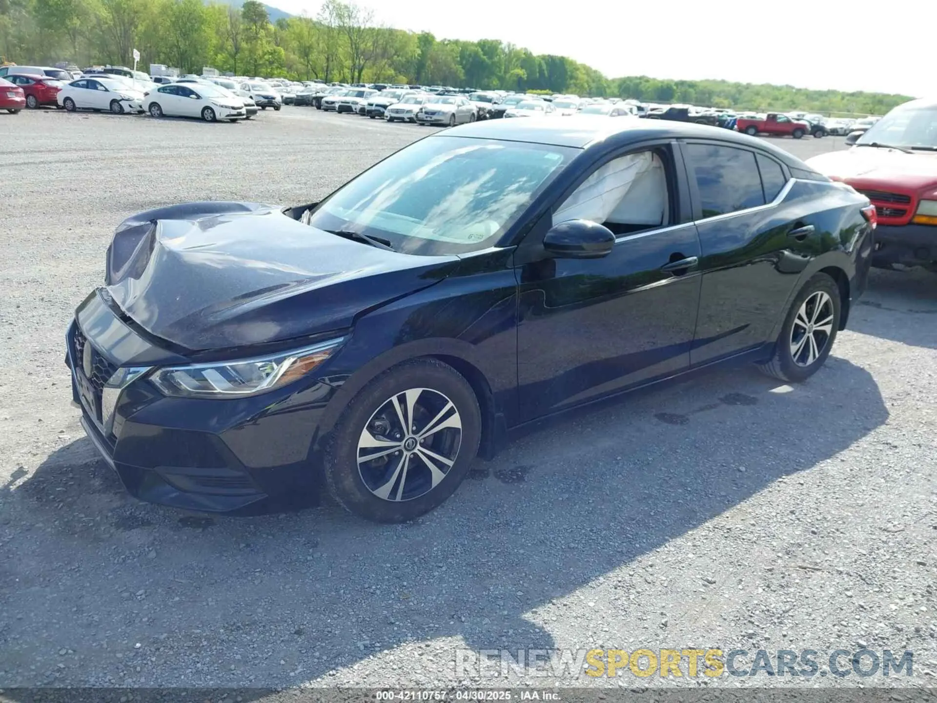 2 Photograph of a damaged car 3N1AB8CVXLY221851 NISSAN SENTRA 2020
